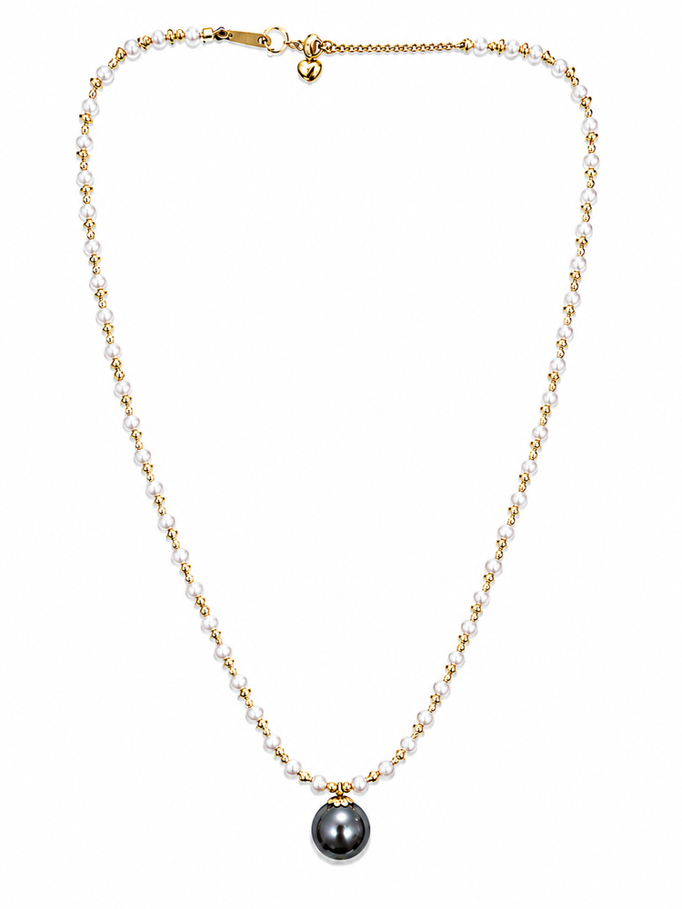 Akoya & Tahitian Pearl Necklace | T18KPRL26030231
