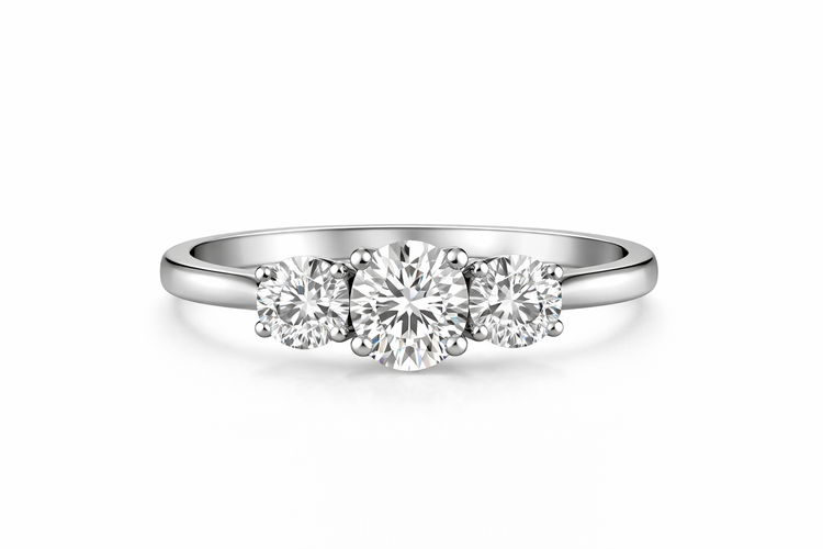 Three-stone Diamond Engagement Ring | T18KDIA26030230