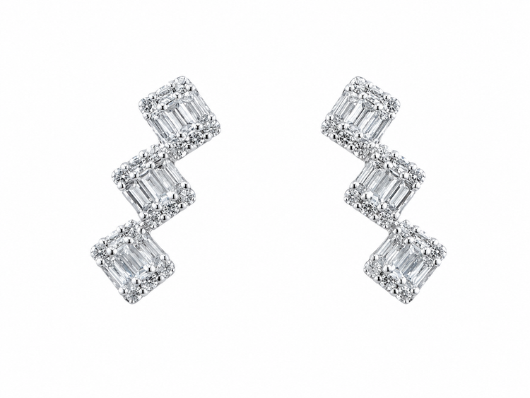Platinum Diamond Earrings | TPT90025090004