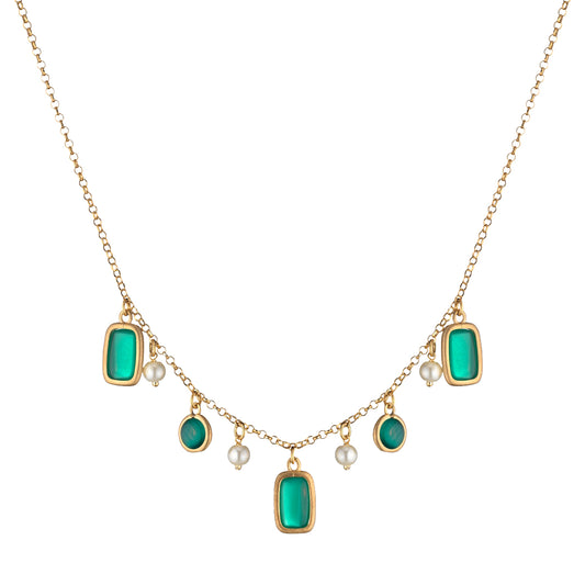 Silver Multi Coloured Necklace