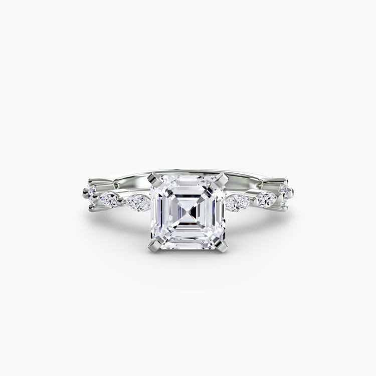 Solitaire with Eternity Pavé