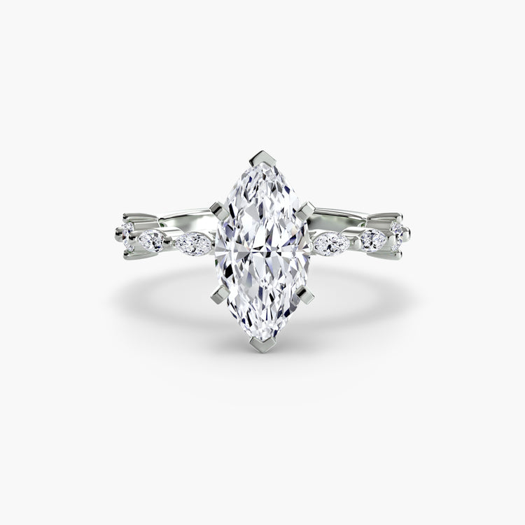 Solitaire with Eternity Pavé