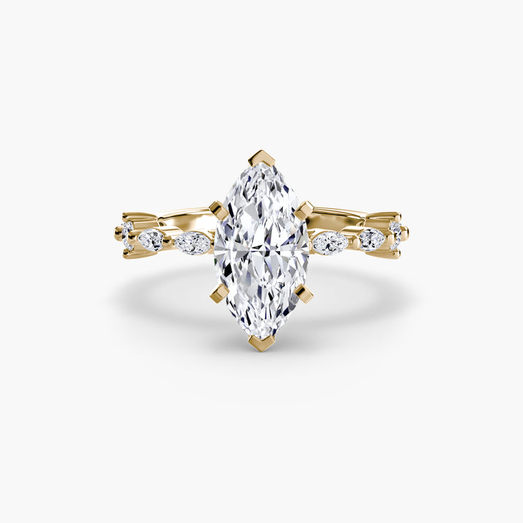 Solitaire with Eternity Pavé