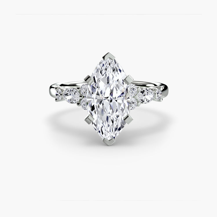 The Floral Accent Solitaire