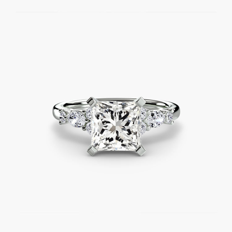 The Floral Accent Solitaire