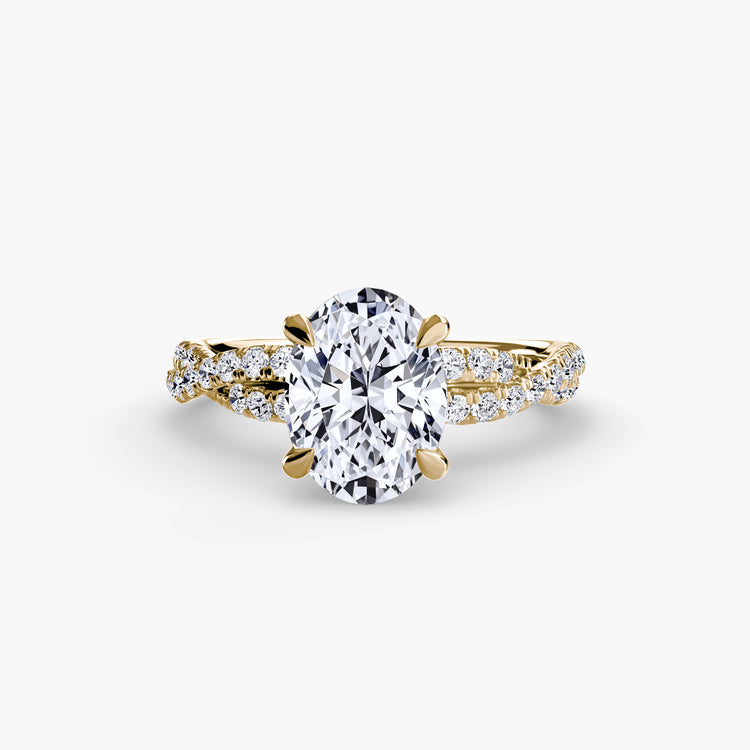 The Twisted Pavé Solitaire