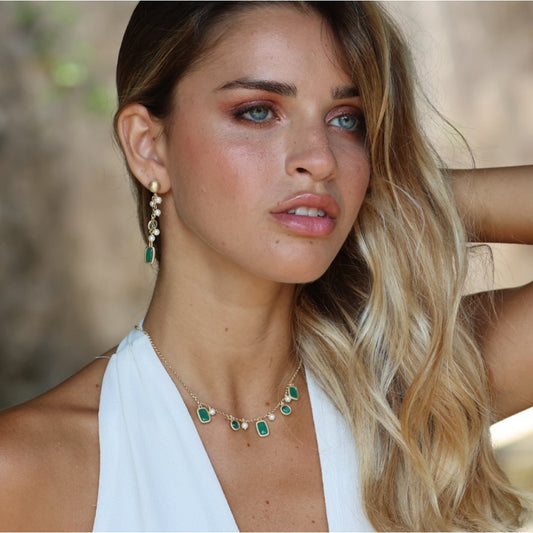 Italian Silver Multi Coloured Necklace