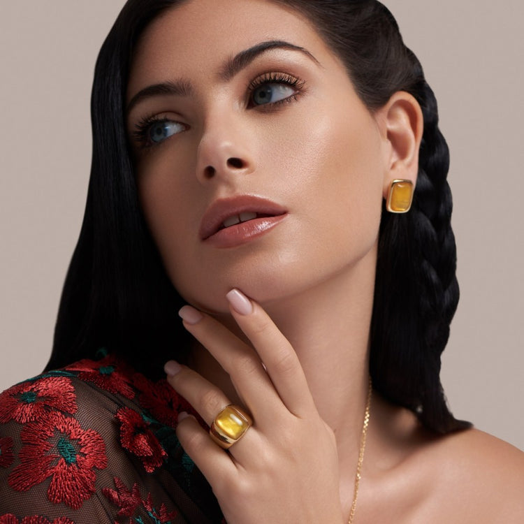 Orecchini Estro Yellow Earrings- Boho chic