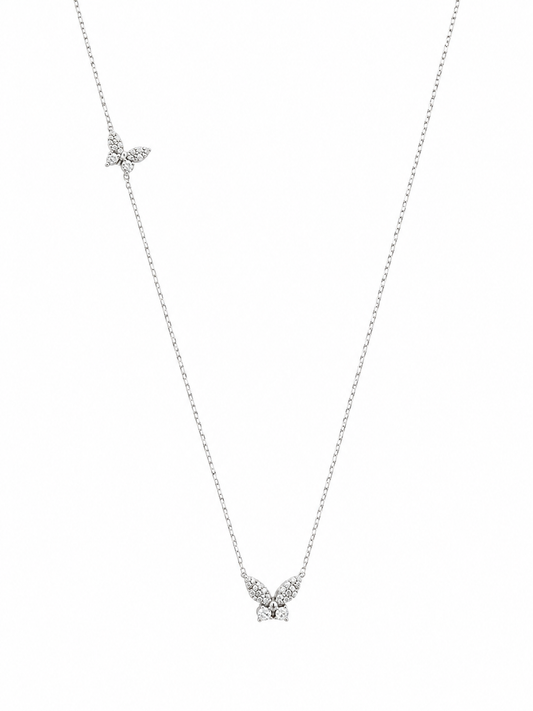 Butterfly Diamond Necklace | TPTNKL25090122