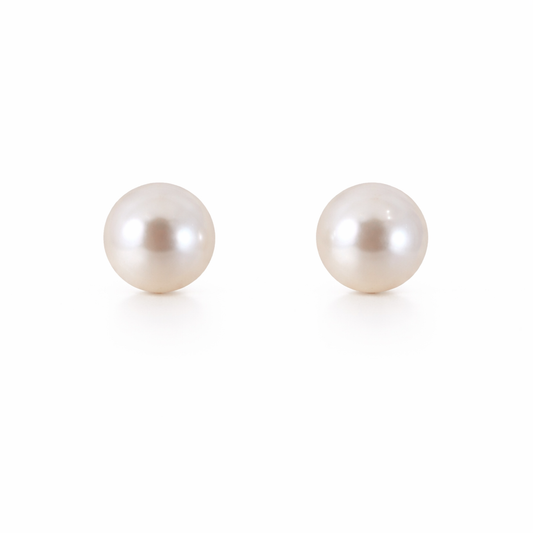 6.5-7mm Akoya Pearl Studs | T14KAKY26020198