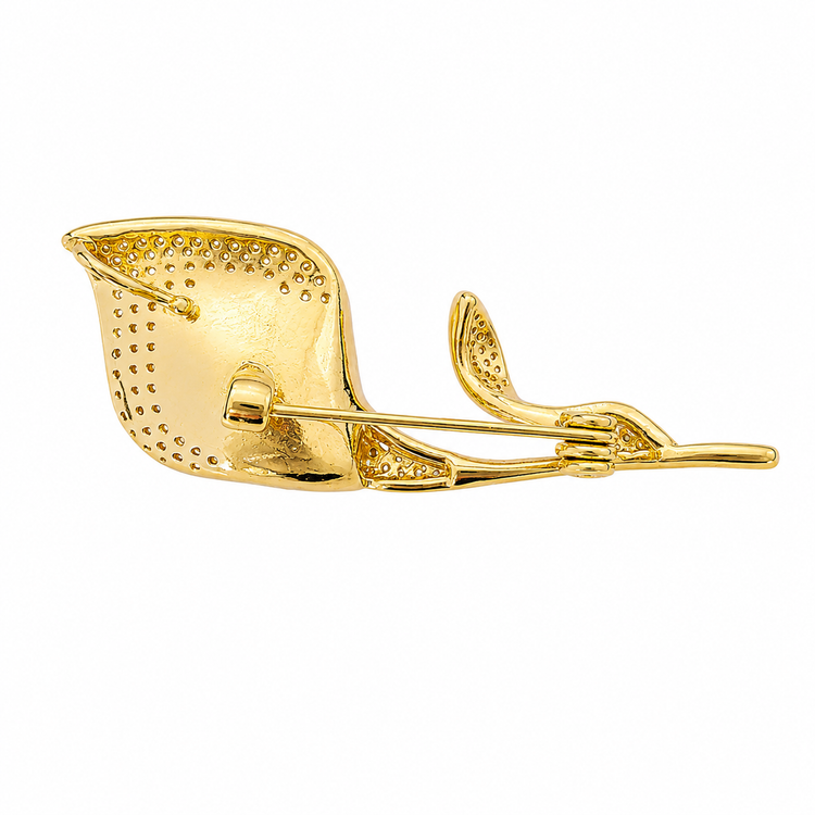 Golden South Sea Pearl Brooch Pendant