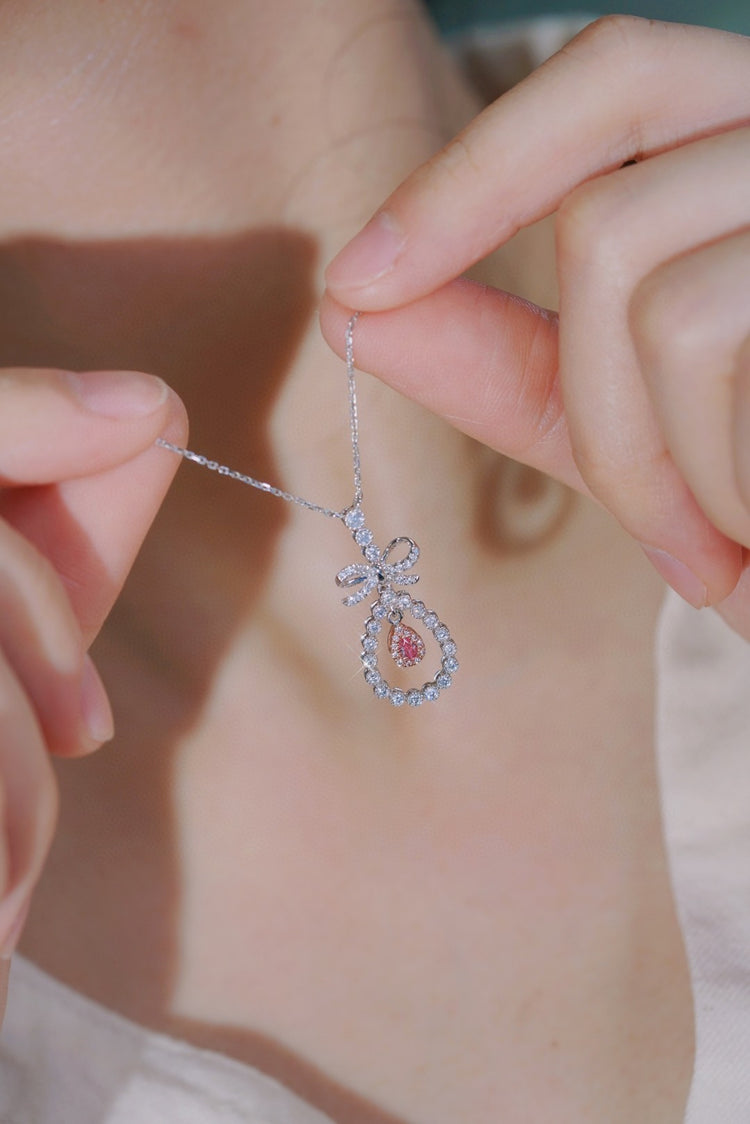 Pink Diamond Necklace