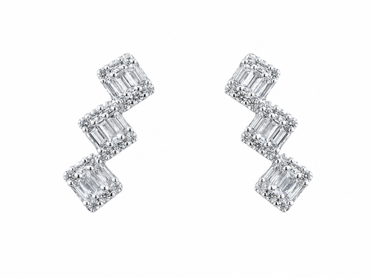 Platinum Diamond Earrings | TPT90025090004