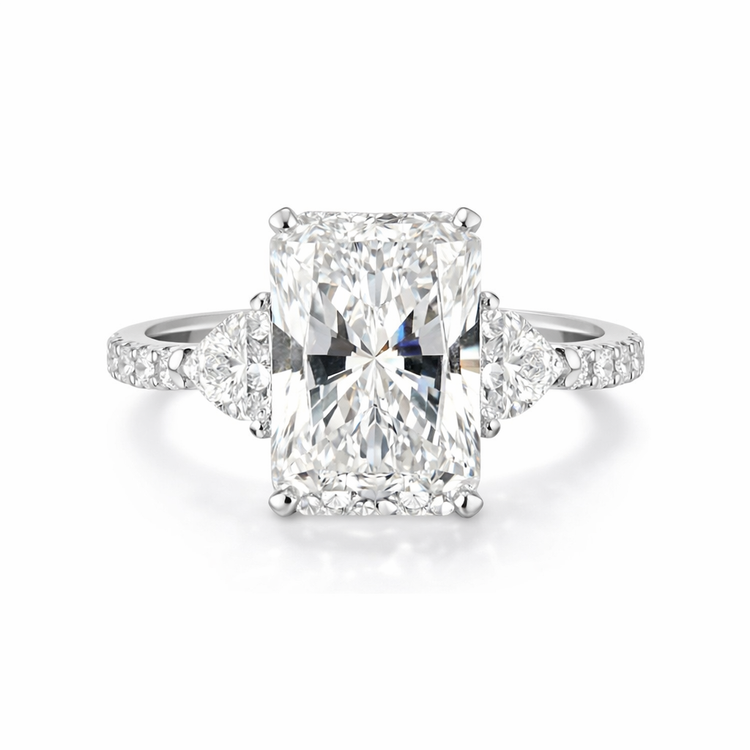 5.09ct Radiant Cut Diamond Engagement Ring | T18KDIA26030254