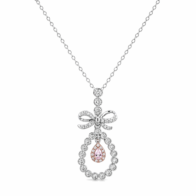 Pink Diamond Necklace