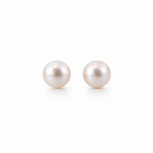 7-7.5mm Akoya Pearl Studs | T14KAKY26020199
