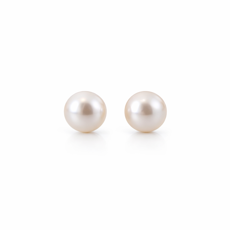 7-7.5mm Akoya Pearl Studs | T14KAKY26020199