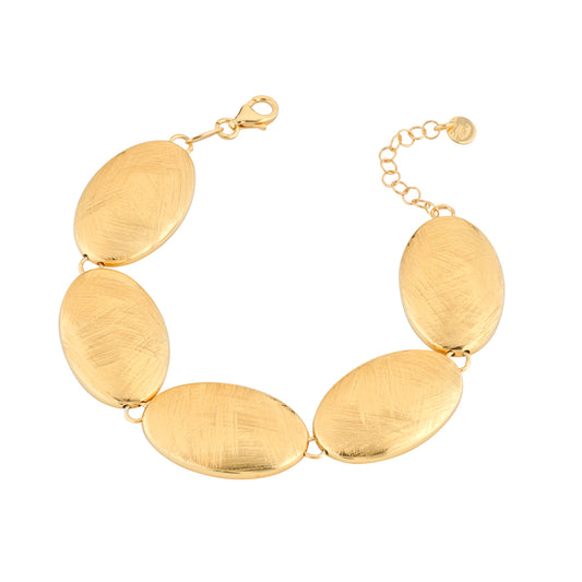 Gold oval bracelet