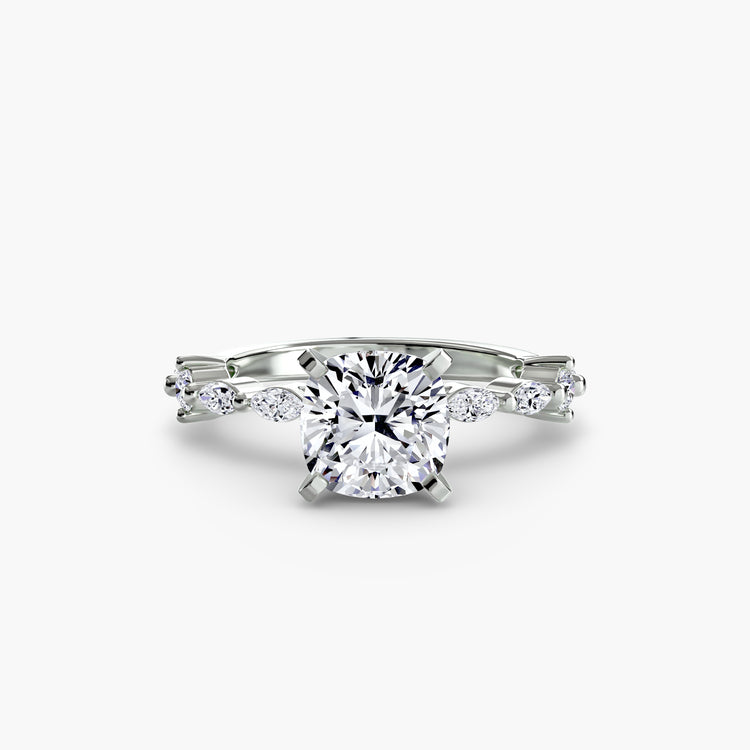 Solitaire with Eternity Pavé