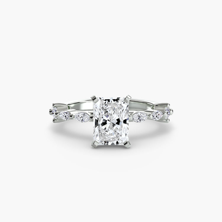Solitaire with Eternity Pavé