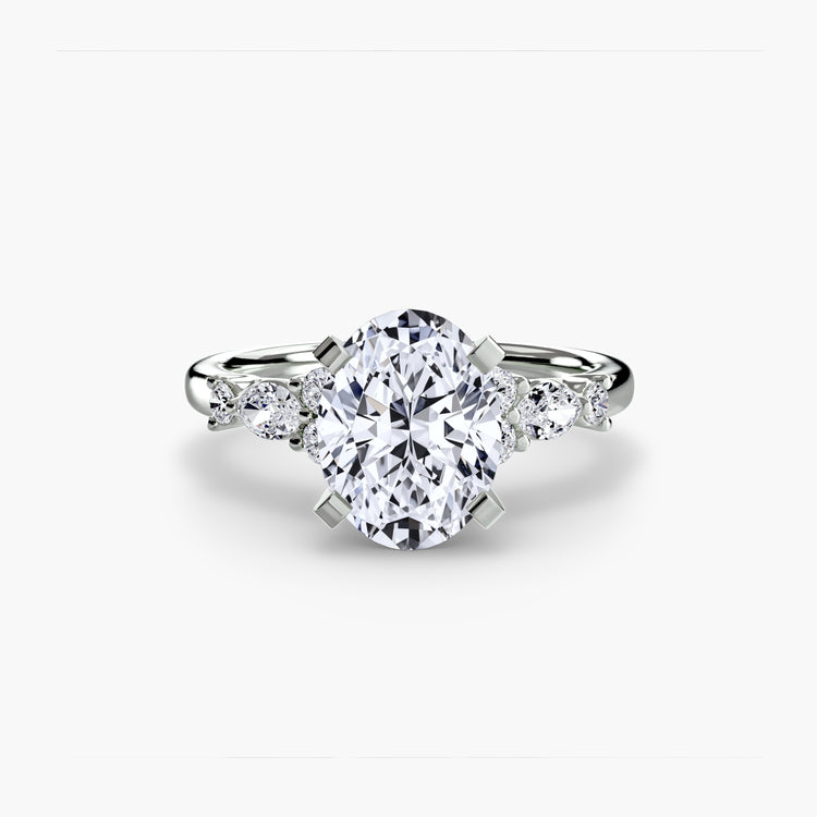 The Floral Accent Solitaire