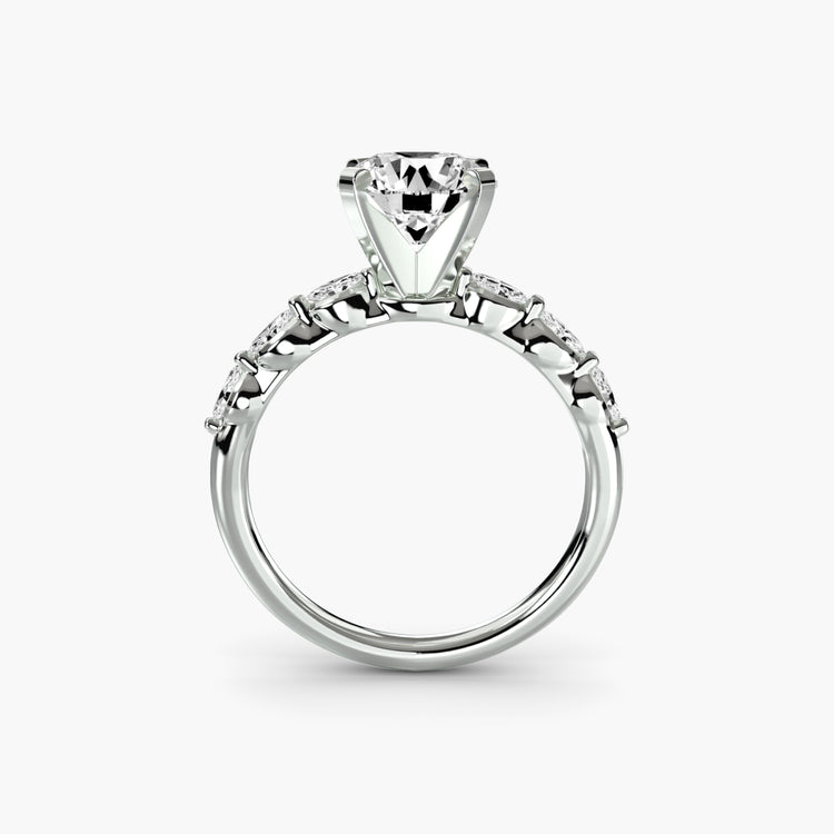 The Floral Accent Solitaire