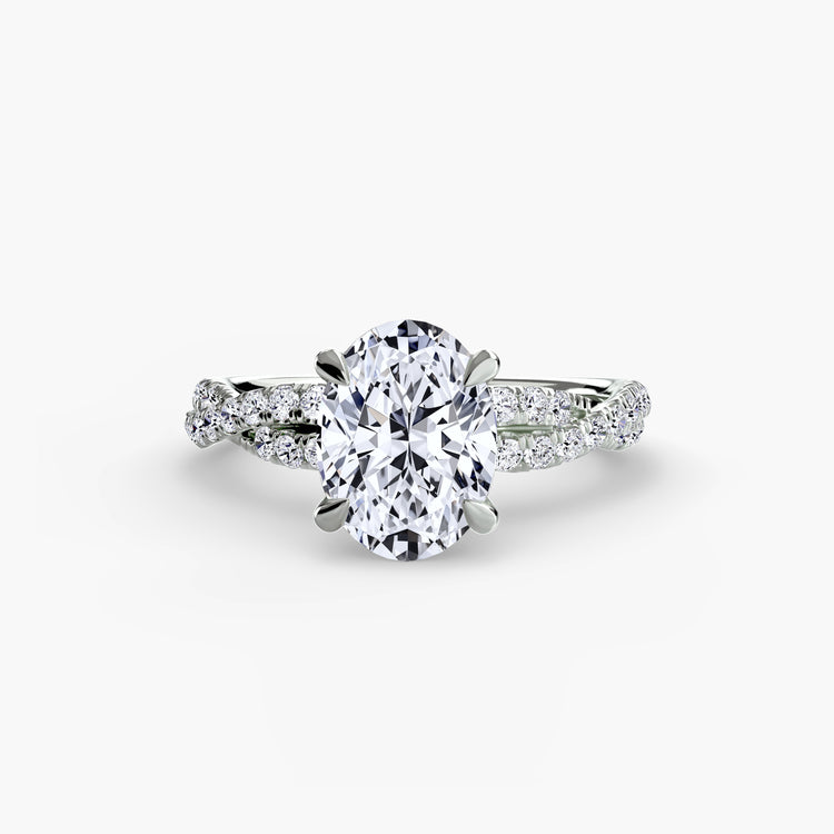 The Twisted Pavé Solitaire