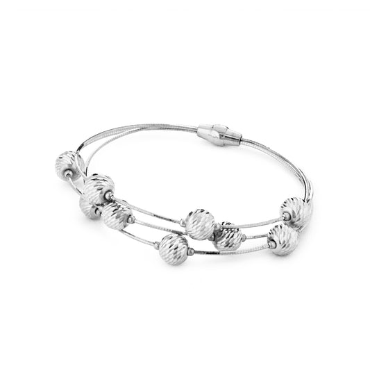 Italian Sterling Silver Multi-Strand Bracelet