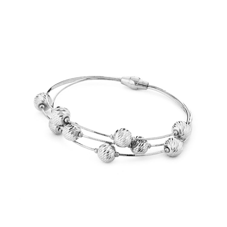 Italian Sterling Silver Multi-Strand Bracelet