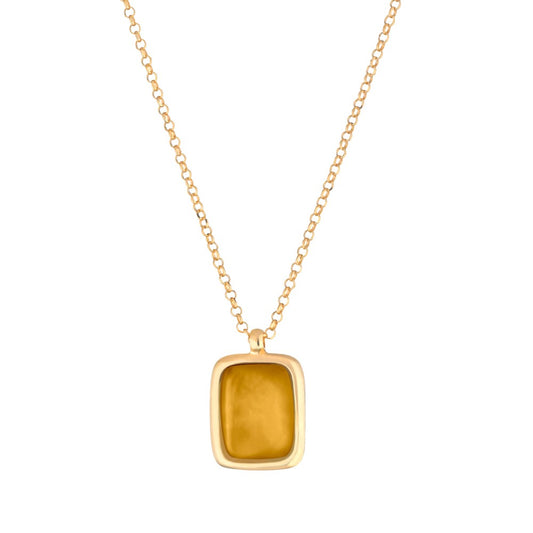 Italian Yellow Necklace estro - Boho chic