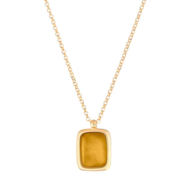 Italian Yellow Necklace estro - Boho chic