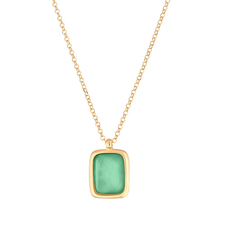 Italian Green Necklace estro - Boho chic