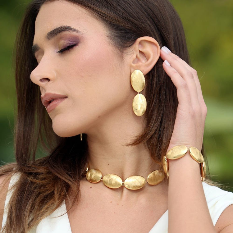 Itaca Matte Spool Earrings
